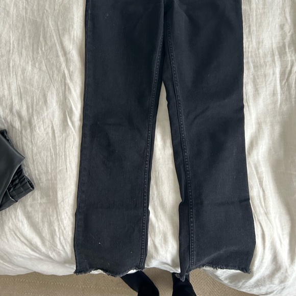 MAJE - black flared jeans with frayed hem - Picture 2 of 4